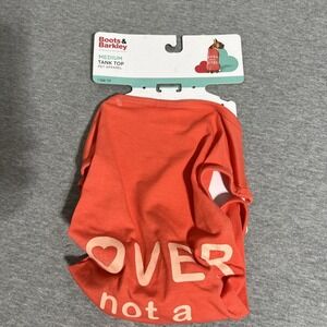 Boots & Barkley Tank Tops "Lover Not A Biter" Pinkish Red Medium Tank Top